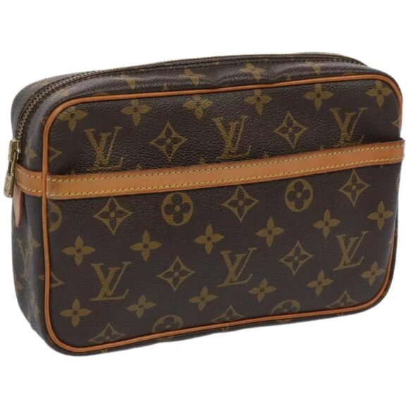 LOUIS VUITTON Monogram Compiegne 23 Clutch Bag - Picture 1 of 7
